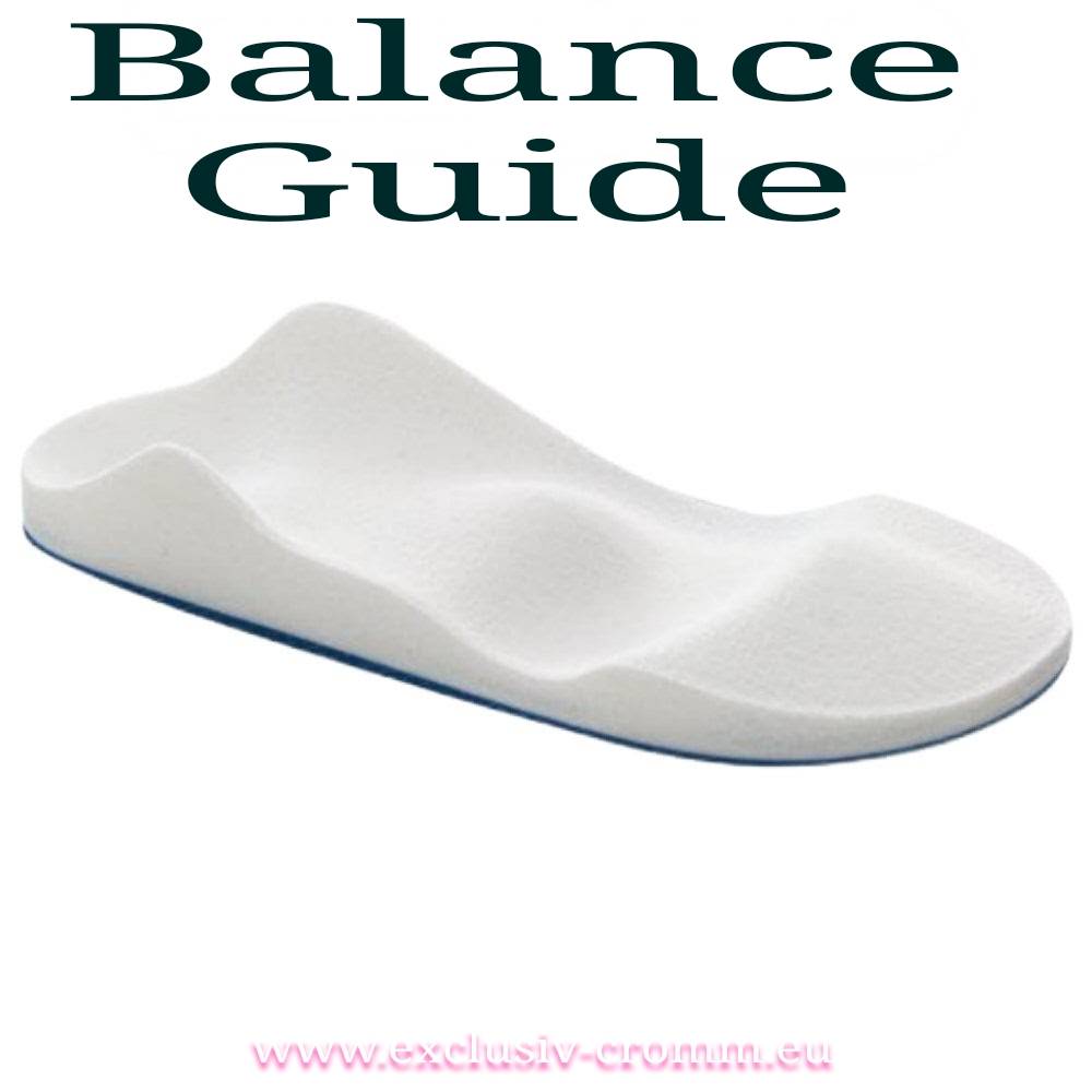 Balance Guide – Sensomotorische Einlage Balance Guide sensomotorische Einlage in Weiß, unterstützt Haltungs- und Bewegungskontrolle, geeignet bei leichten Bewegungsstörungen.