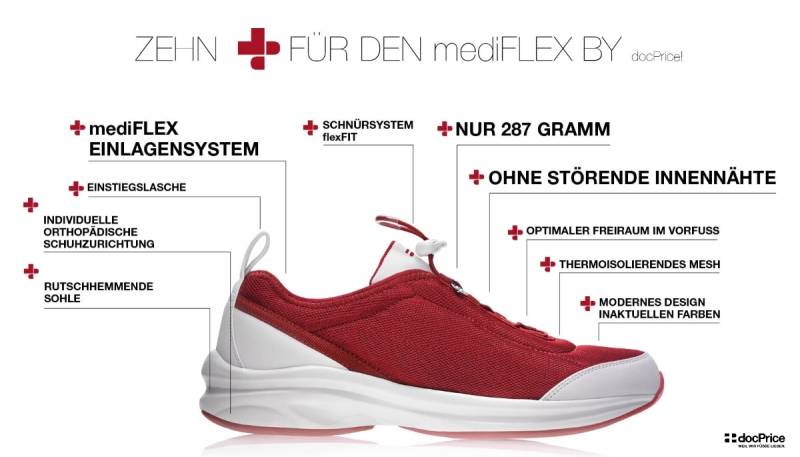 Mediflex Schuh – Bequemer Freizeit- und Alltagsschuh Mediflex Schuh für Freizeit, Sport und Alltag mit ergonomischem Design